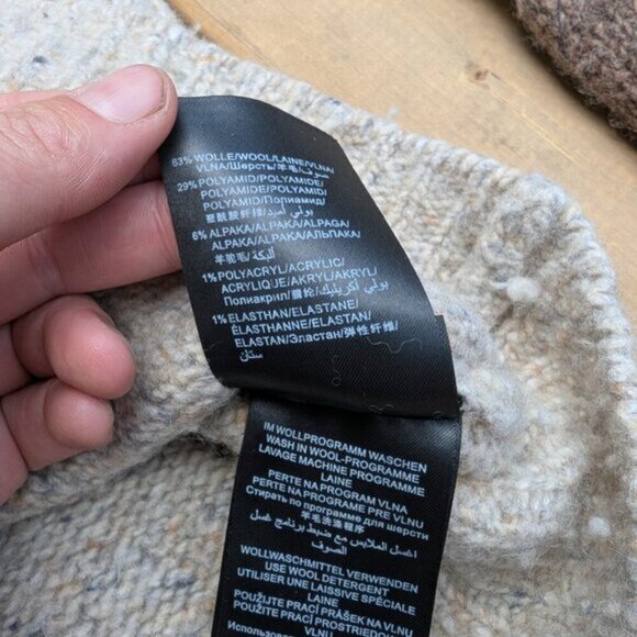 Oui Women's Alpaca Wool Blend Polka Dot Knitted Pullover Sweater Size 8 - Picture 8 of 12